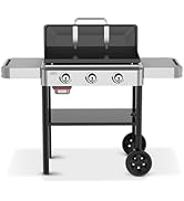 Weber 28" Rust Resistant Liquid Propane Gas Griddle for Outdoor Grilling, Black