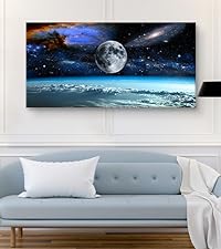 Amazon.com: XXM WallArt FC2550 Space View From Earth Canvas
