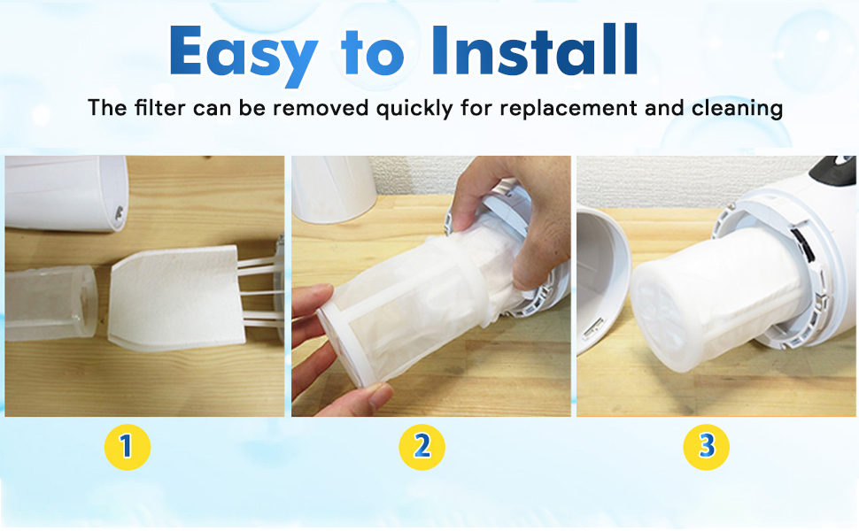 Vacuum Filters for Makita T03193, Cloth Vacuum Filter Set Replacement