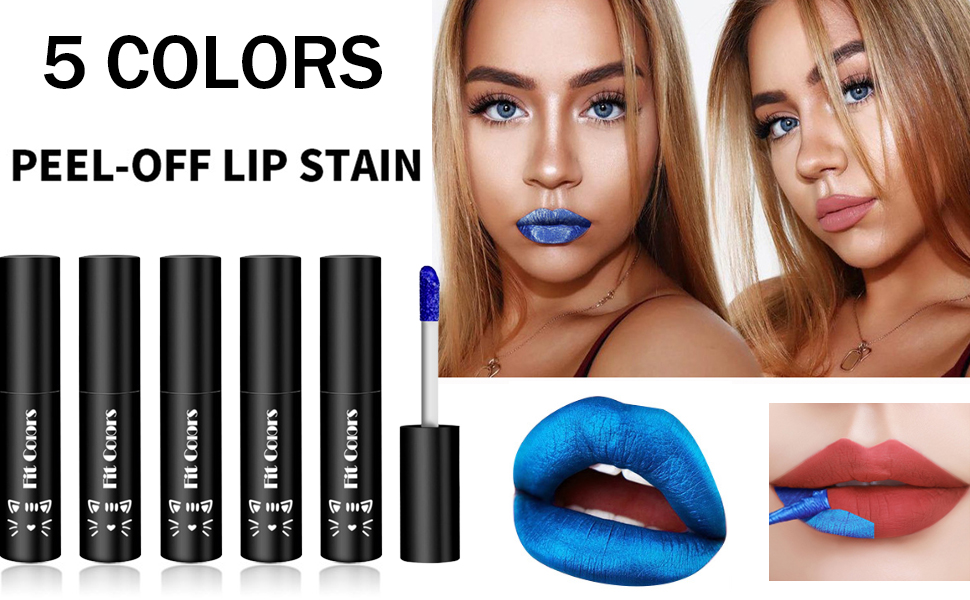 5 PCS Lip Stain Peel Off