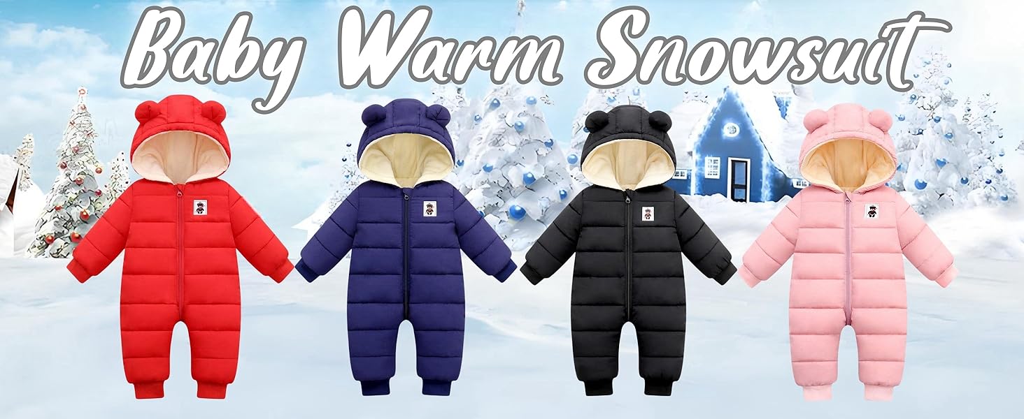 baby warm snowsuit