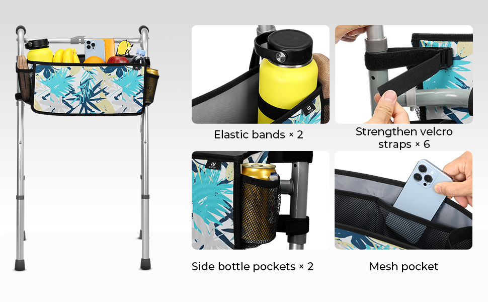 Wiicare Walker Basket for Folding Walker, Basket for