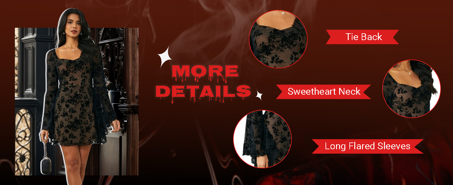 Long Sleeve A Line Vintage Dresses