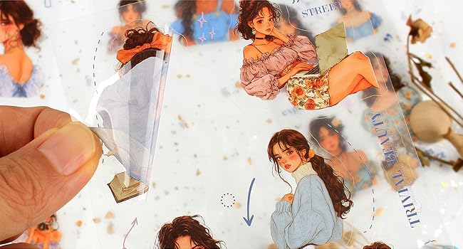 엔터테인먼트 및 예술 사례, 축제 스타일, 아트 스타일에 대한 스티커 북이 열립니다.