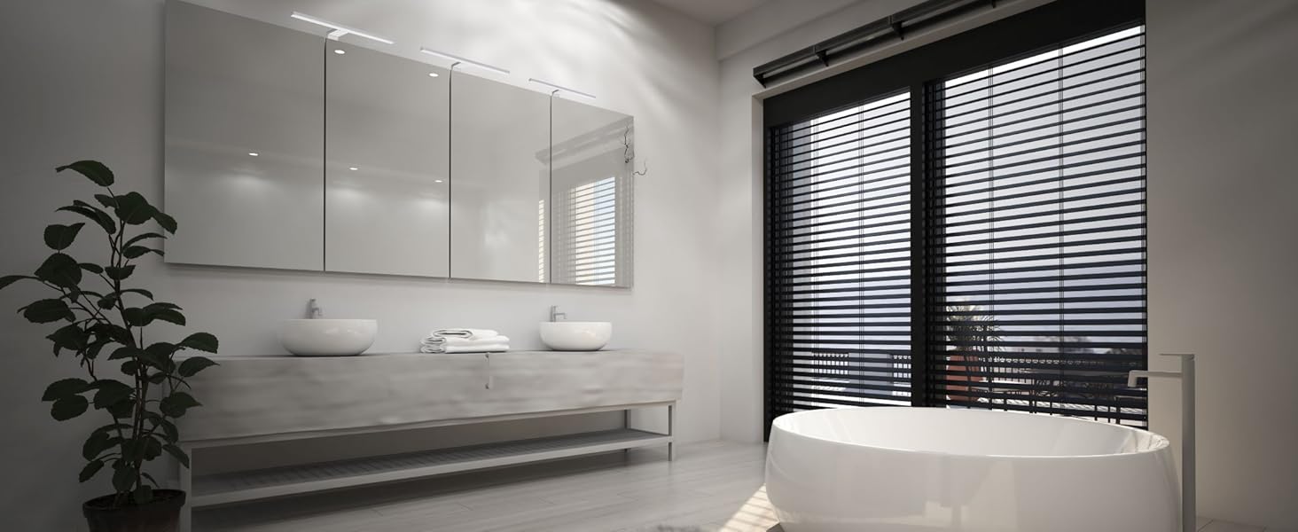 SEBSON® LED Bathroom Mirror Light with Switch 40cm IP44 Neutral White