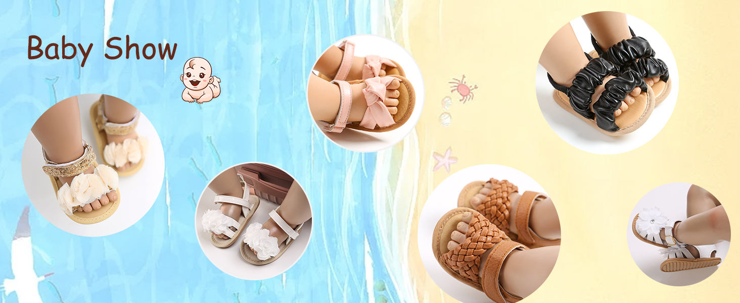 LAFEGEN Infant Baby Girls Summer Sandals