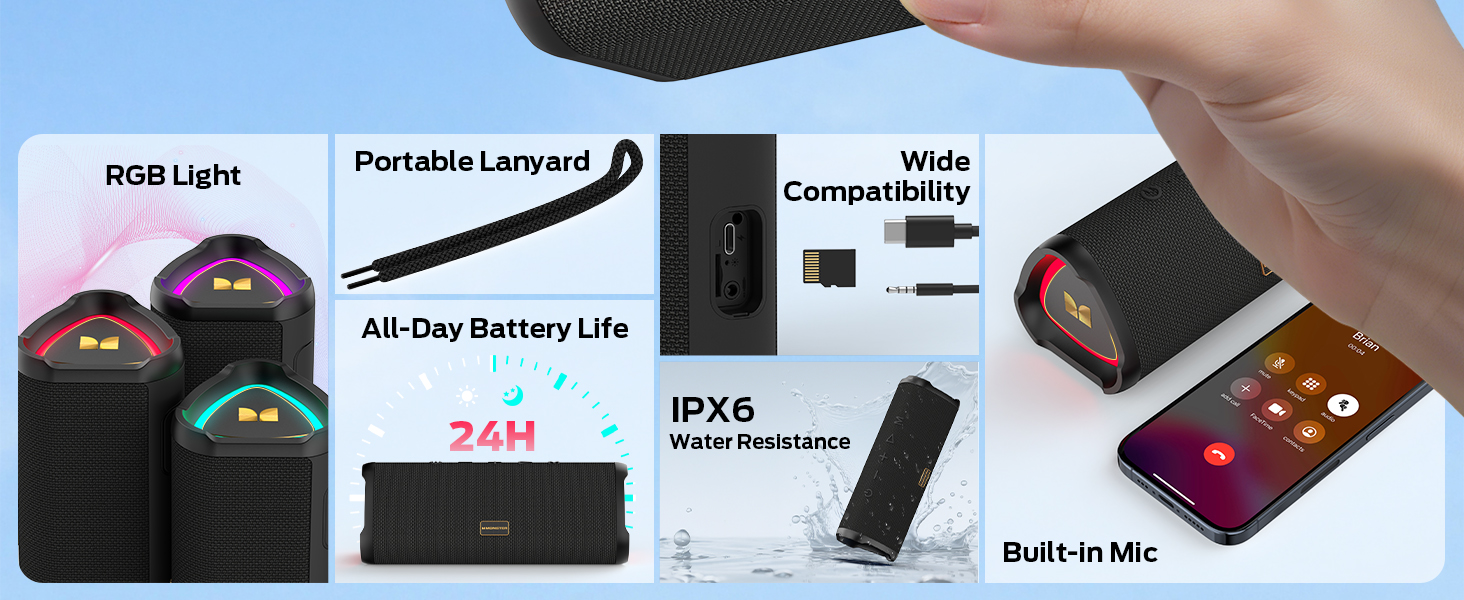 Monster Prism Portable Bluetooth Speaker