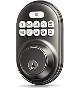 Veise Keyless Entry Door Lock, Electronic Keypad Deadbolt, Keyed Entry, Auto Lock, Anti-Peeking P...
