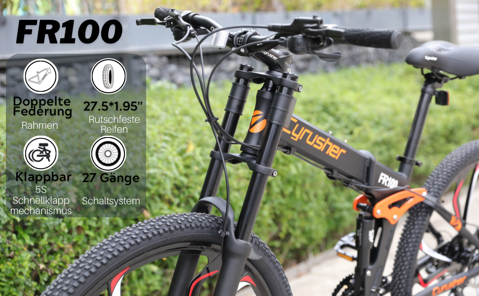 Cyrusher FR100 Mountain Bike 27,5 Zoll AllTerrain Bike für Erwachsene