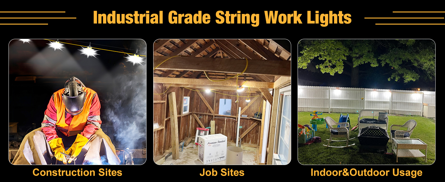 construction string lights