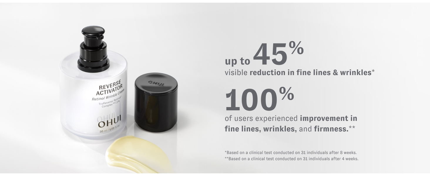 visible reduction fine lines wrinkles