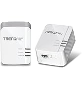 TRENDnet Powerline 1300 AV2 Adapter Kit, Includes 2 x TPL-422E Powerline Ethernet Adapters, IEEE ...