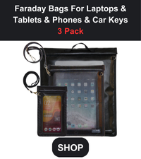 ※電池&保護カバー付き Amazon.com: Caredgitz 4 Pack Faraday Bags - Large Faraday