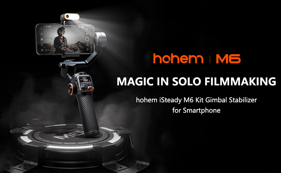 hohem Kit de estabilizador gimbal iSteady M6 para smartphone com