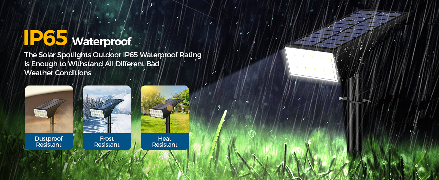 solar spotlights outdoor waterproof