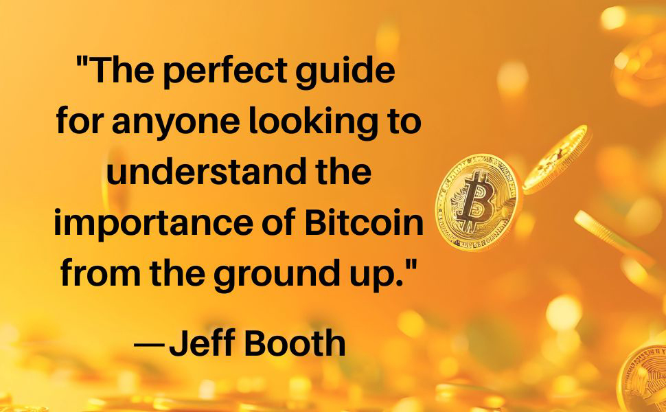 book endorsement against an orange background