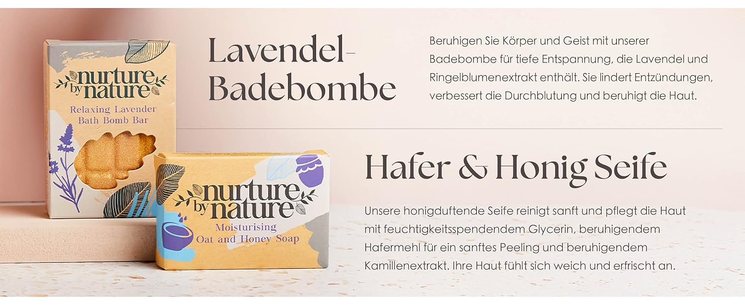 the brand identity and packaging design for the lavender nature soap brand