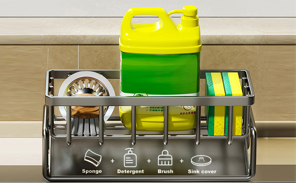 organize kitchen countertop sink