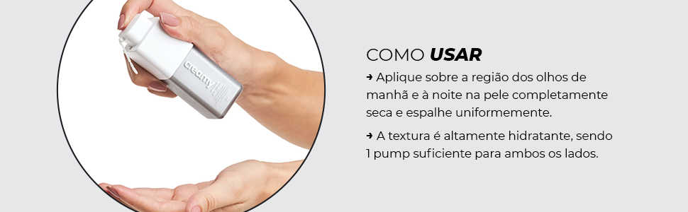 Como usar, imagem com uma pessoa usando o produto