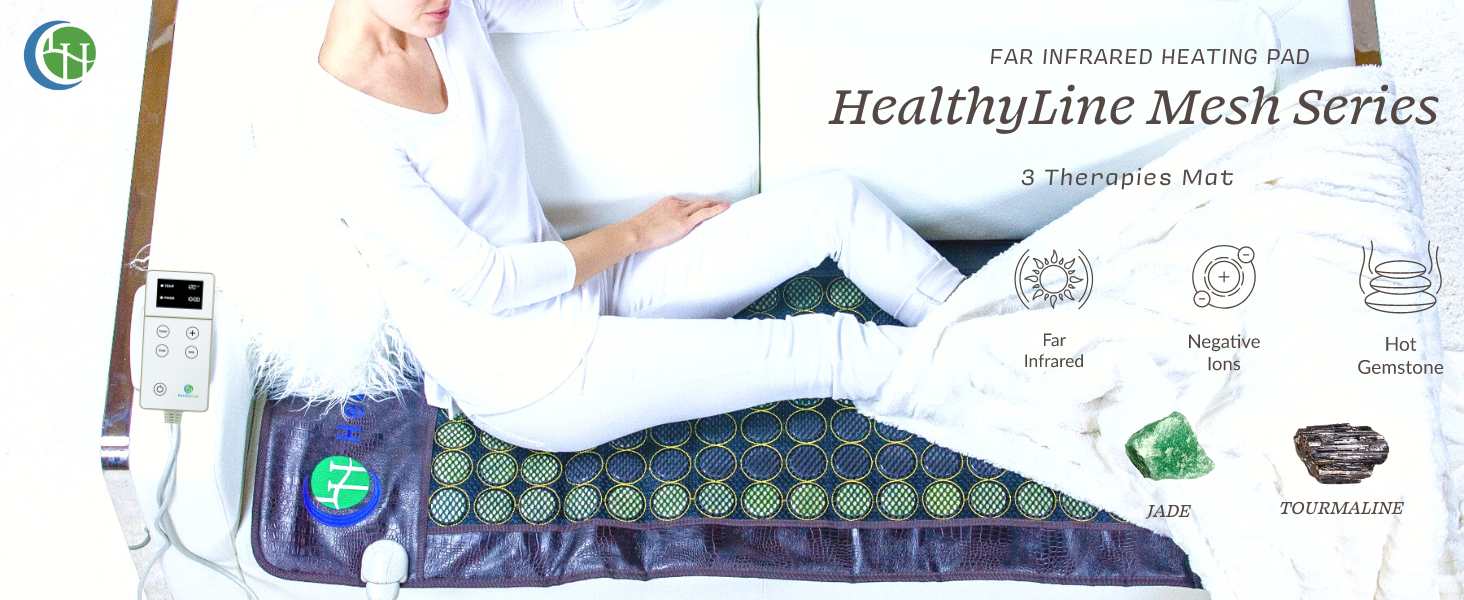 HealthyLine Far Infrared Heating Pad Natural Jade and