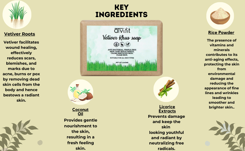 Clean label ingrediets Vetiver Root coconut oil