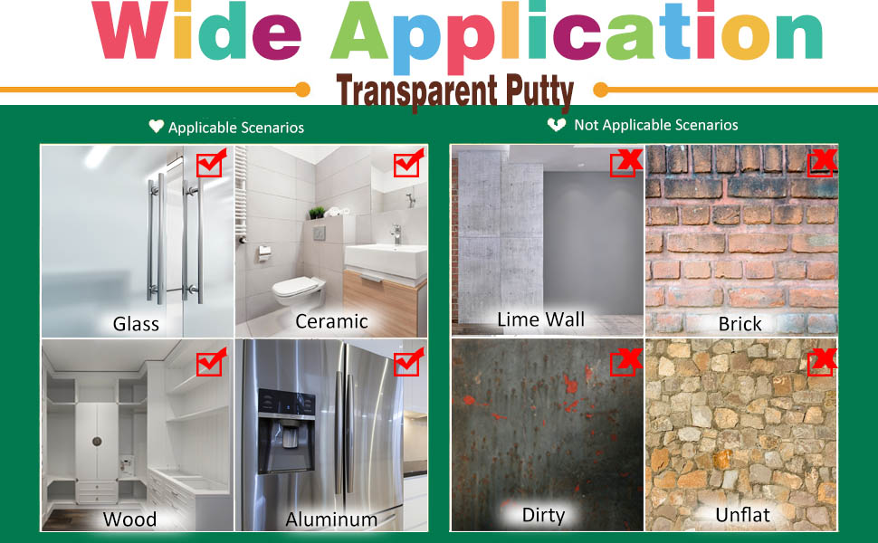 XYUXWLG 500 Pieces Transparent Putty DoubleSided Adhesive Round Putty