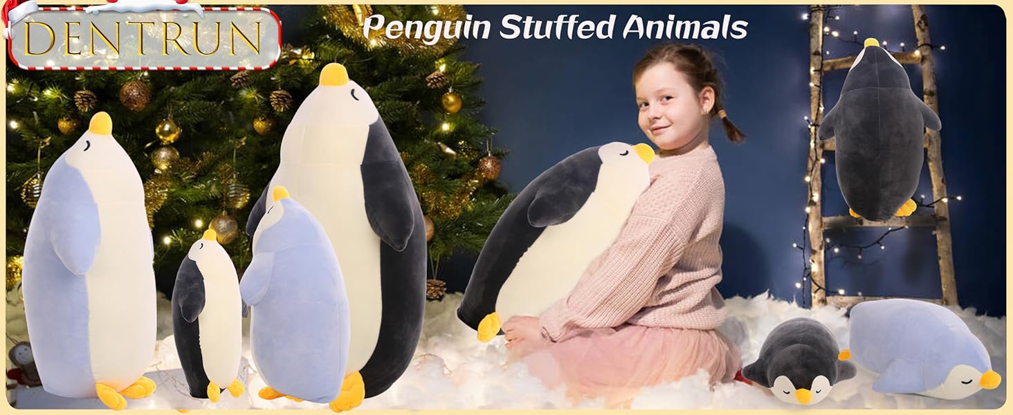 Stuffed animal in the shape of a penguin