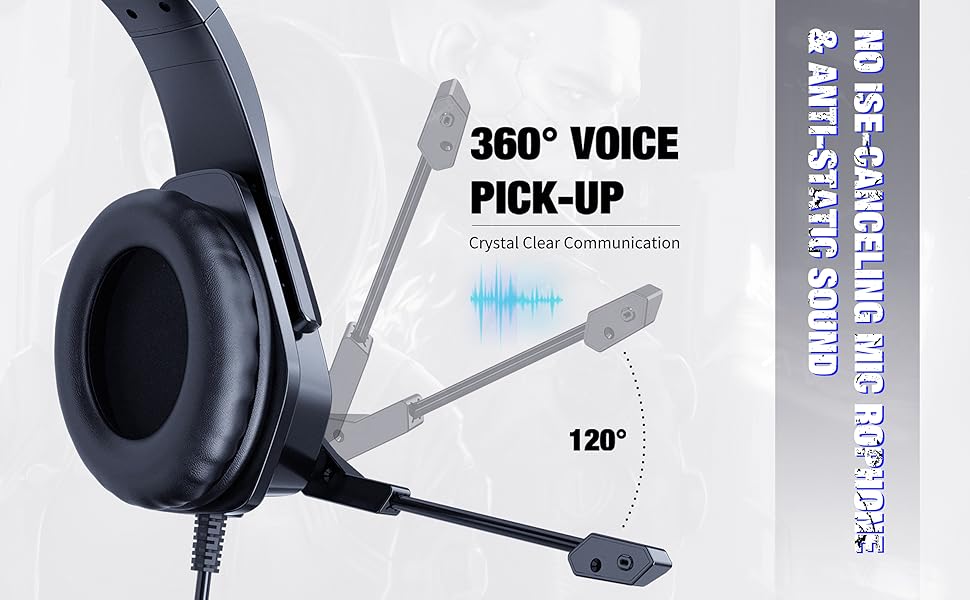 120° Rotatable and Foldable Mic