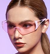 light pink wrap around sunglasses for women