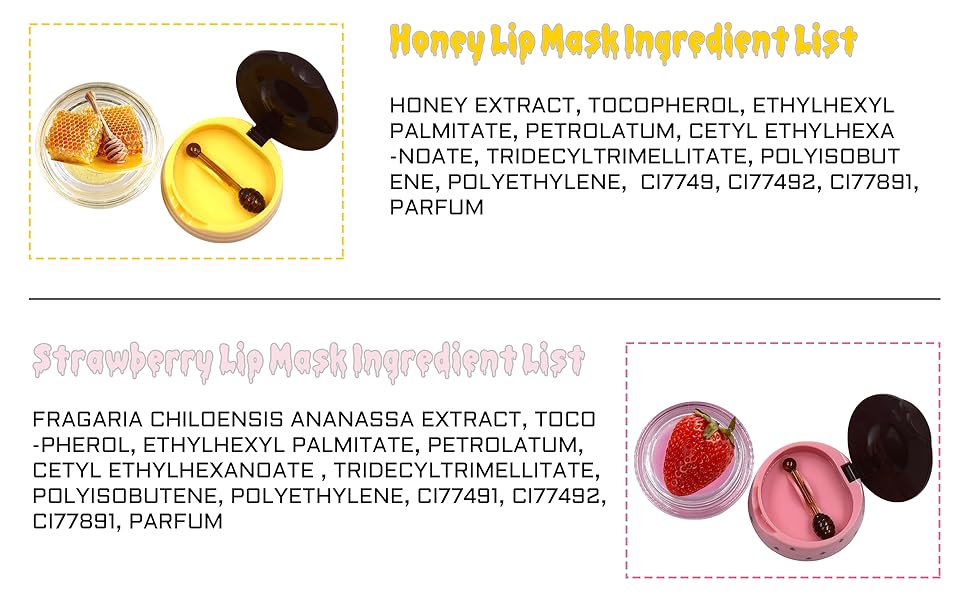 2PCS Bee Balm Lip Balm Honey Pot, Honey Pot Lip Balm for