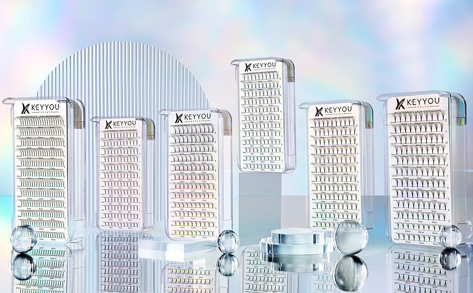 premade pre-made pre made fans fanned lash eyelash extensions 3D 4D 5D 6D 7D 8D C D curl
