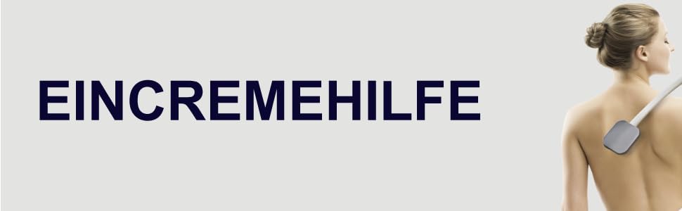 Eincremehilfe für Rücken Senioren Rückenbürste Eincremen Langem Stiel Cremebürste