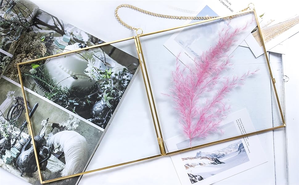 Art India Collections Home Decor Glass Hanging Picture Frame for Wall