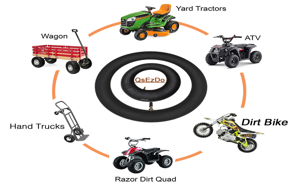 QsEzDo 3.508 inch TR87 Inner Tube for DualWheel Home