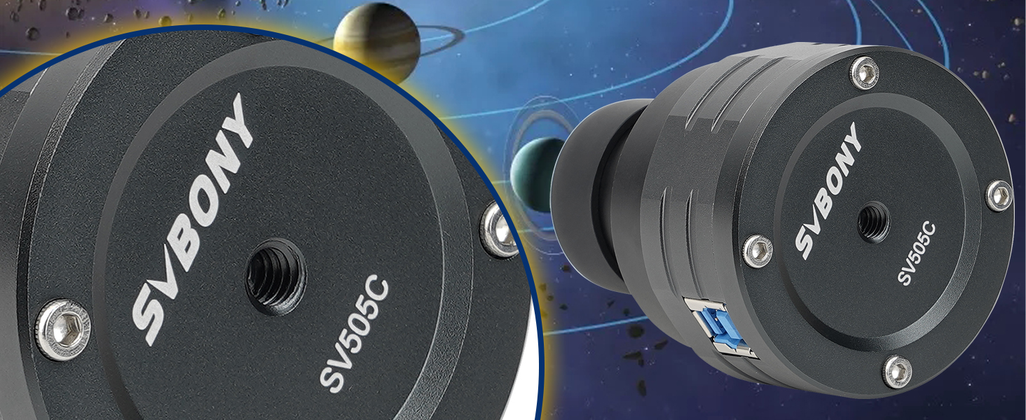 SVBONY SV505C Telescope Camera, 4.2MP USB3.0 Astronomy Guiding Camera