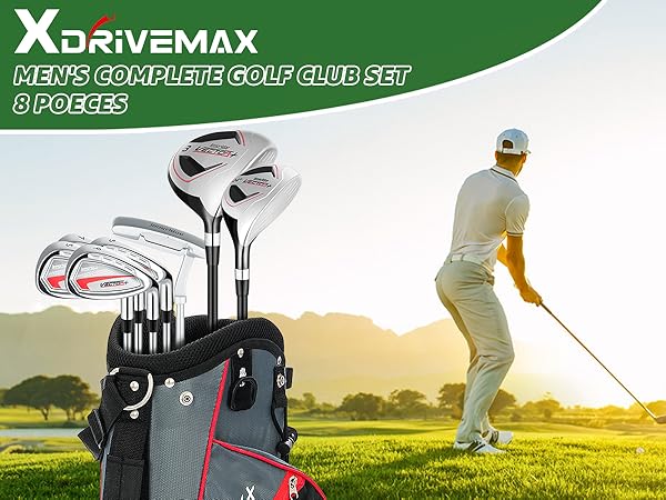 (jlj'mt購入8800 m XDriveMax 8 Pieces Complete Mens Golf Club Set Right/Left