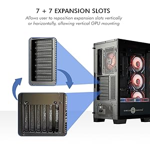 Defender ZX7 (Black) -7 + 7 Expansion Slots