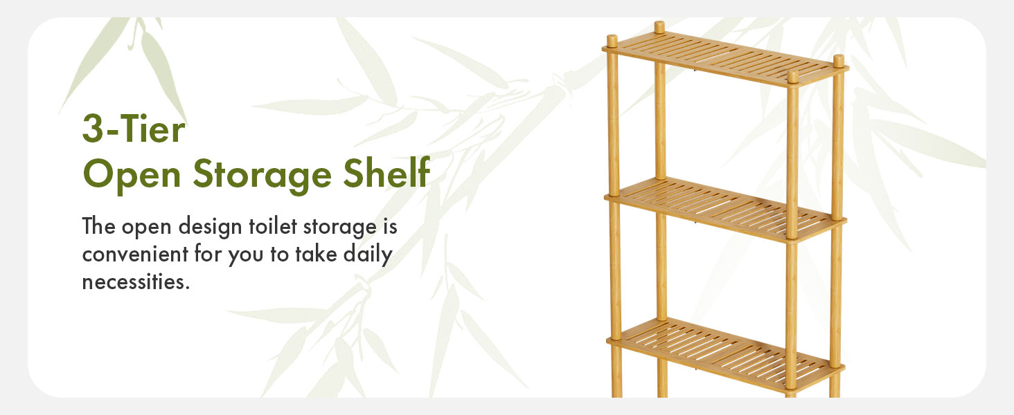 3-Tier Over Toilet Organizer Rack