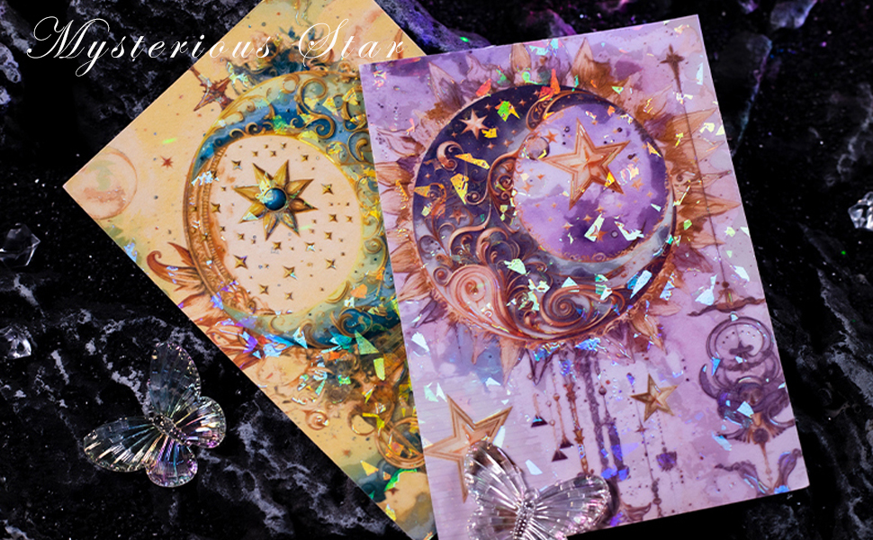 moon star scrapbook stickers