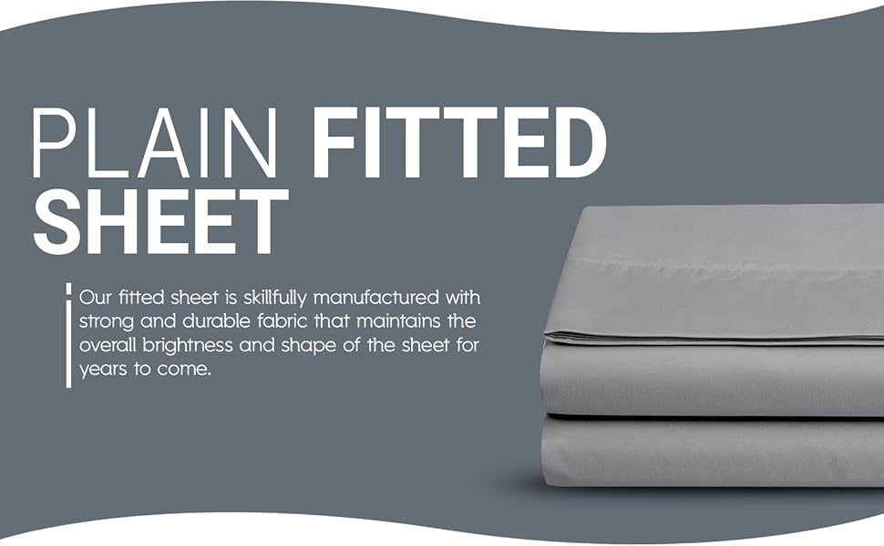 AMEHA Fitted Sheet Double 25 cm Deep Bed Sheets Easy Care Brushed Microfiber Elastic Fitted Bed