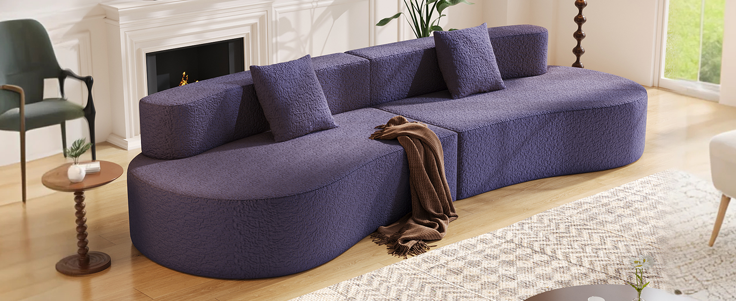Modern Sectional Curved Couch