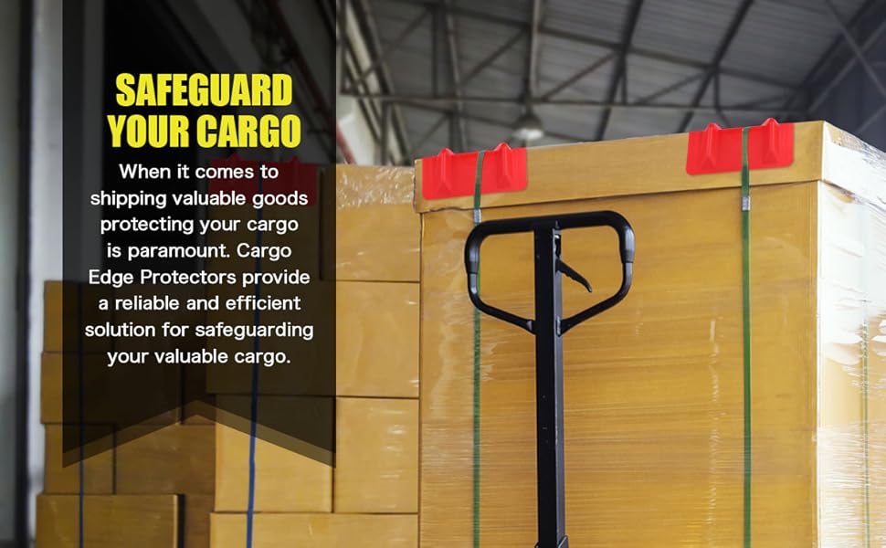Vevitts 20 Pack Flatbed Edge Protectors, Cargo Edge Protectors, Corner Edge Protectors, Plastic