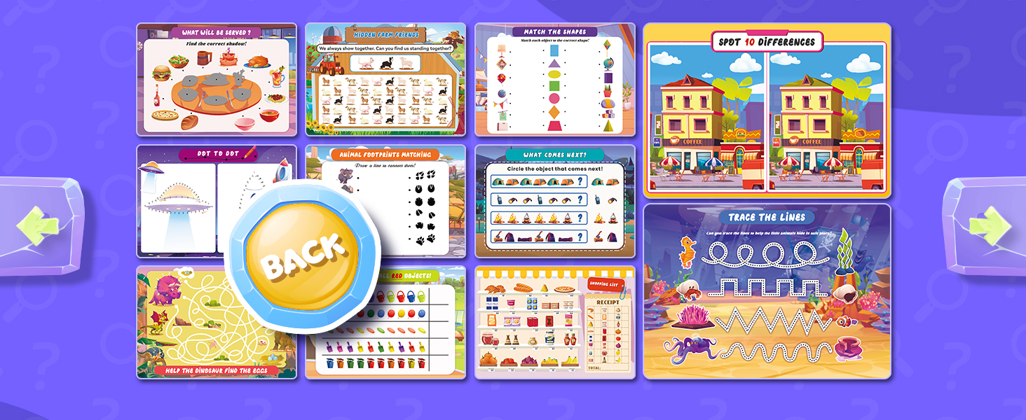 Search and Find Books, Preschool Learning Activities for