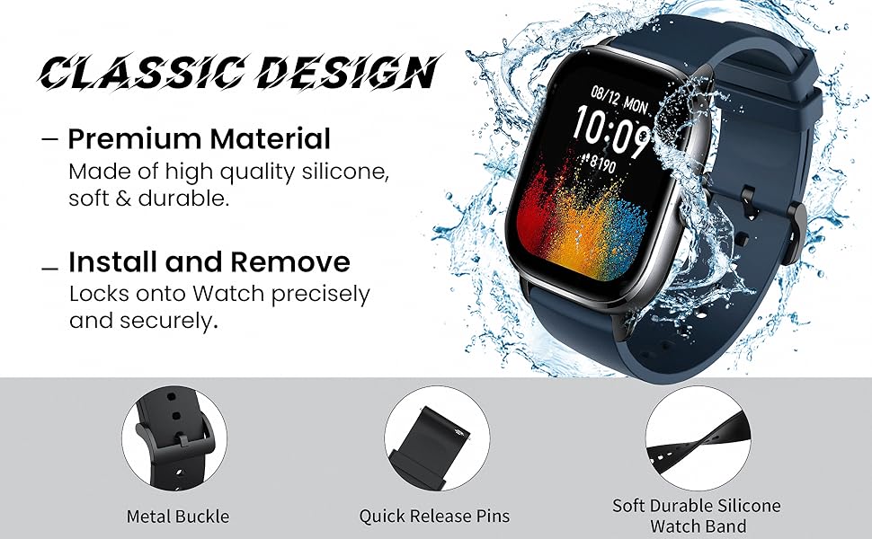 Smart watch strap 19mm 20mm 22mm