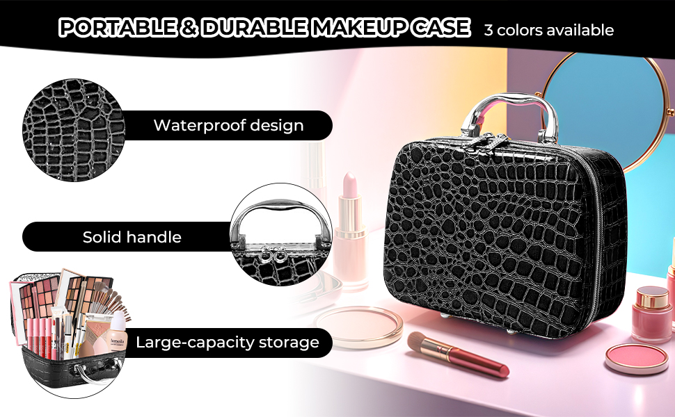 makeup bag display