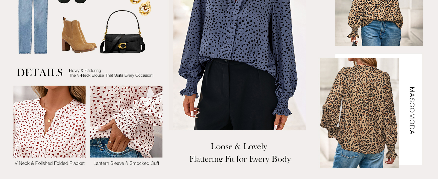 MASCOMODA womens work tops womens clothes trendy 2025 womens v neck t shirts