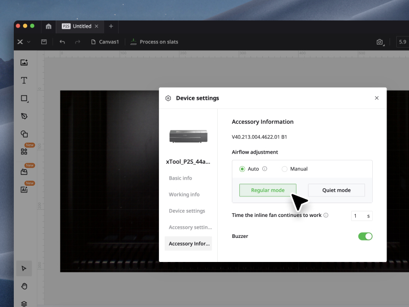 Quiet Mode, Noise Control at  Your Fingertips