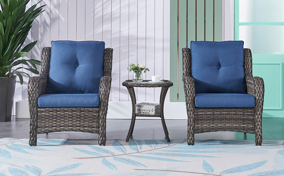 Patio Tables Wicker Side Table Rattan End Table with