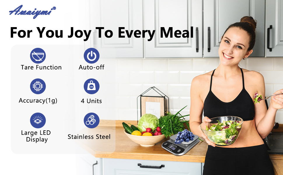 Awaiymi Talking Food Scale, 5kg/11lb Talking Digital