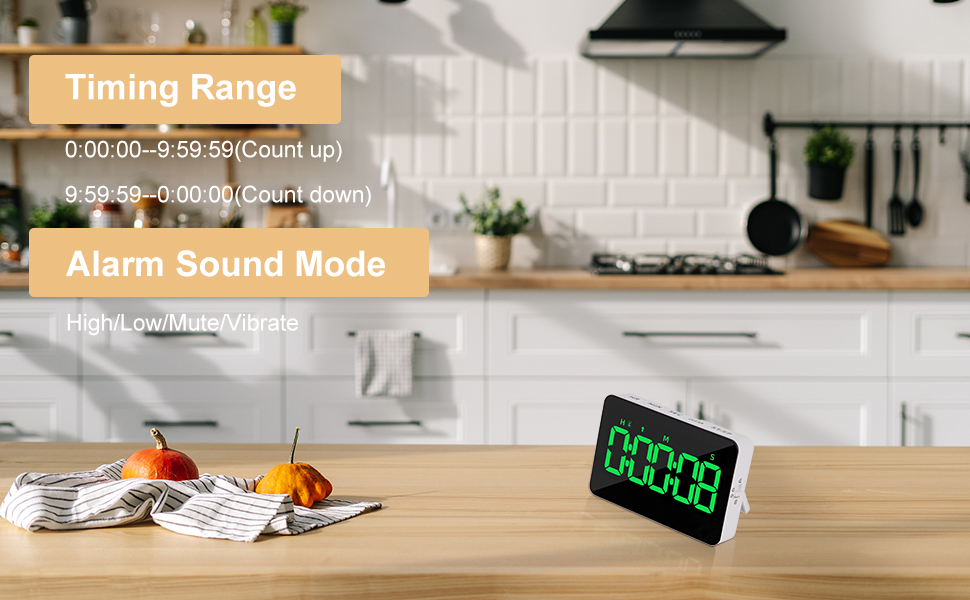 XREXS Timer da Cucina Ricaricabile, Cronometro o Conto alla Rovescia